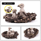 Oenux Wild Bird Animals Forest Night Eagle Condor Figurines PVC Action Figure Garden Decoration Education Miniature Toy Kid Gift