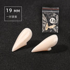 5Pairs Halloween Vampire Teeth Fangs Dentures Prop Party Costume DIY Cosplay Props Decor False Teeth Resin Fangs With Solid Glue