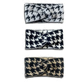 5PCS/3PCS Set Knitted Thousand Bird Fashion Women's Headbands Retro Warm High Elasticity Hairband Hair Accessoires