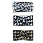5PCS/3PCS Set Knitted Thousand Bird Fashion Women's Headbands Retro Warm High Elasticity Hairband Hair Accessoires