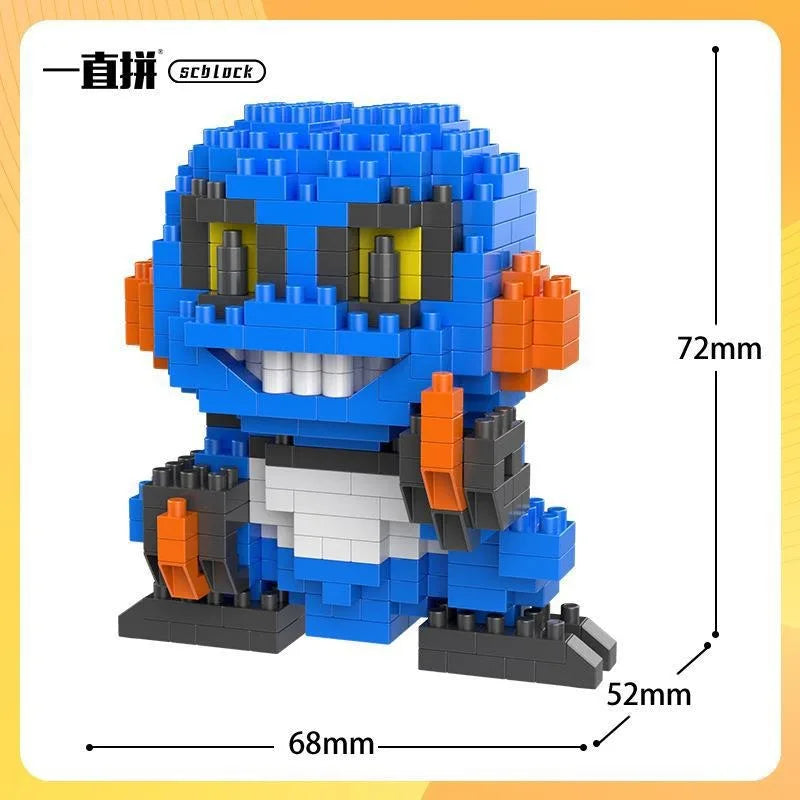 Pokemon Building Blocks Small Cartoon Mini Block Pikachu Charizard Eevee Mewtwo Anime Assemble Action Model Dolls Boys Toys