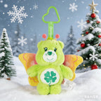 New Genuine Carebears Plush Rabbit Hat Keychain Rainbow Bear Doll Pendant School Bag Ornament Gift