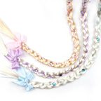 New Frozen Series Elsa Headband For Girls Snow Wig Braid Rhinestones Crown Hairband Birthday Party Princess DIY Hair Accessories
