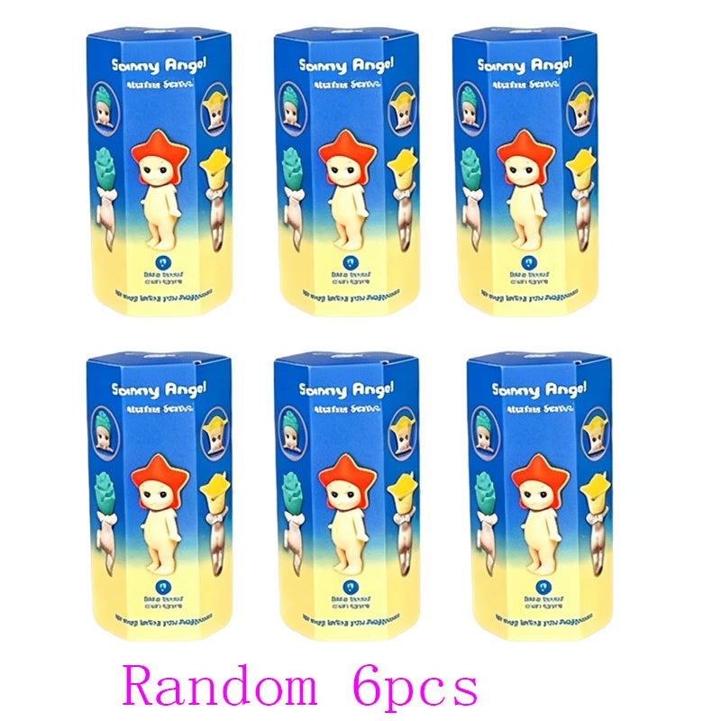 Hot Sells Angel Blind Box Cute Marine Animals Series Cactus Series Cartoon Mini Figures BlindBox Ornaments Dolls Children Gift