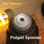 ADHD Focus Tool EDC Fidget 3-in-1 Fidget Toy Magnetic Spinner Push Play Gadget Stress Relief for Anxiety Kids Adults