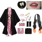 Demon Slayer Kamado Nezuko Cosplay Costume Japanese Anime Carnival Party Adult Uniform Girl Halloween Costume for Kids Children