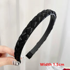 Women Synthetic Wig Twist Braided Hair Bands Fashion Braids Hair Accessories Women Bohemian Nature Headband Stretch for Party