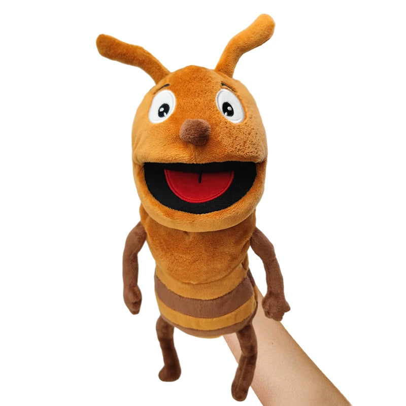 Insect Plush Hand Puppet Storytelling Bee Ladybird Butterfly Soft Stuffed Plush Toys Early Education Hand Finger Story Puppet