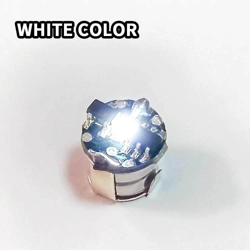 10pcs Super Mini Magnetic Led Lamp Toys 7.8mm *7.1mm DIY Model Making General Model Plus Light with Batteries and 1pc Magnet