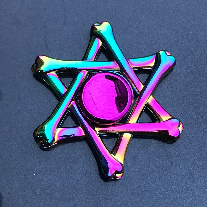 New Metal Rainbow Fidget Spinner Gradient Color R188 Mute Bearing EDC Hand Spinner Fingertip Gyro Anti-Anxiety Adult Toys Gifts