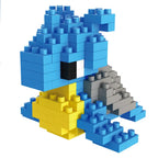 DIY Pokemon Blocks Small Cartoon Mini Building Block Pikachu Charizard Eevee Mewtwo Anime Assemble Action Model Dolls Toys