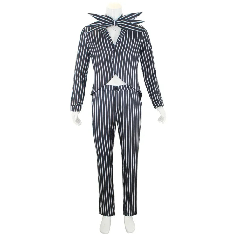 Role playing Christmas Eve horror Jack Cos dress skeleton Jack men and women full set of Christmas and Halloween costumes new