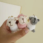 Funny Zebra Crochet Keyrings For Bag Pendant Handmake Animal Doll Knitting Keychain Cute Sheep Keyrings Gifts Custom Accessories
