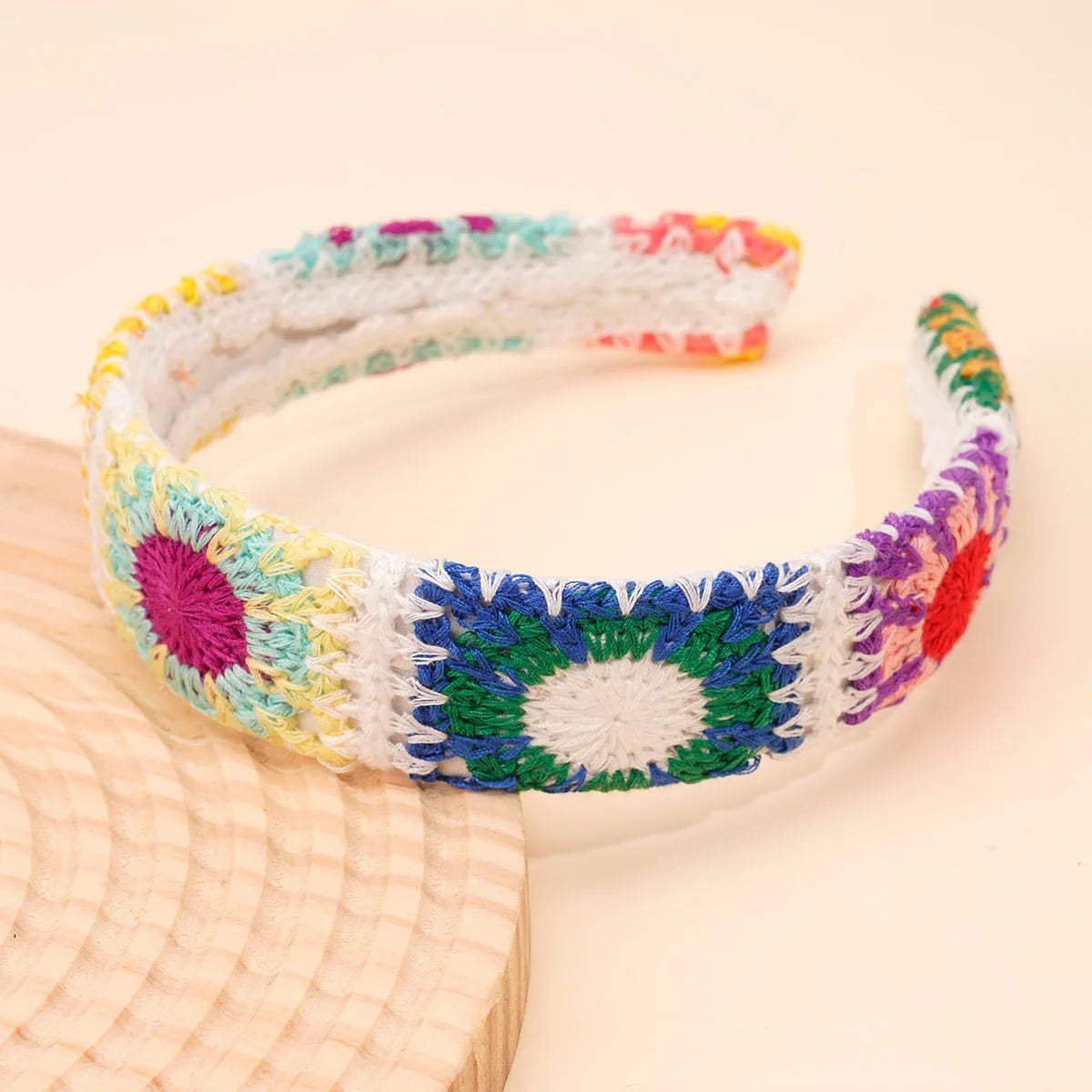 NEW Knitted Headband Bohemian Style Summer Seaside Vacation Handmade Head Band Hair Accessories for Women Girls