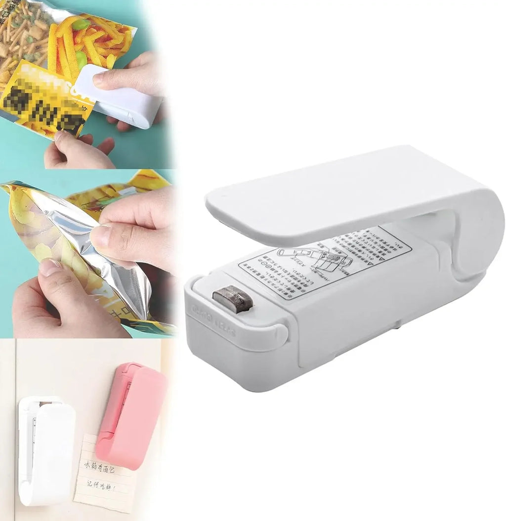 1pc Kitchen Handheld Snack Sealer, Plastic Bag Sealer For Freshness, Easy-To-Use Kitchen Gadge,Portable Sealer Packaging