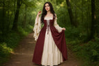 Cosplay Womens'S Medieval Renaissance Costume Cosplay Over Suit Dress Vest Victoria Princess Steam Punk Strap