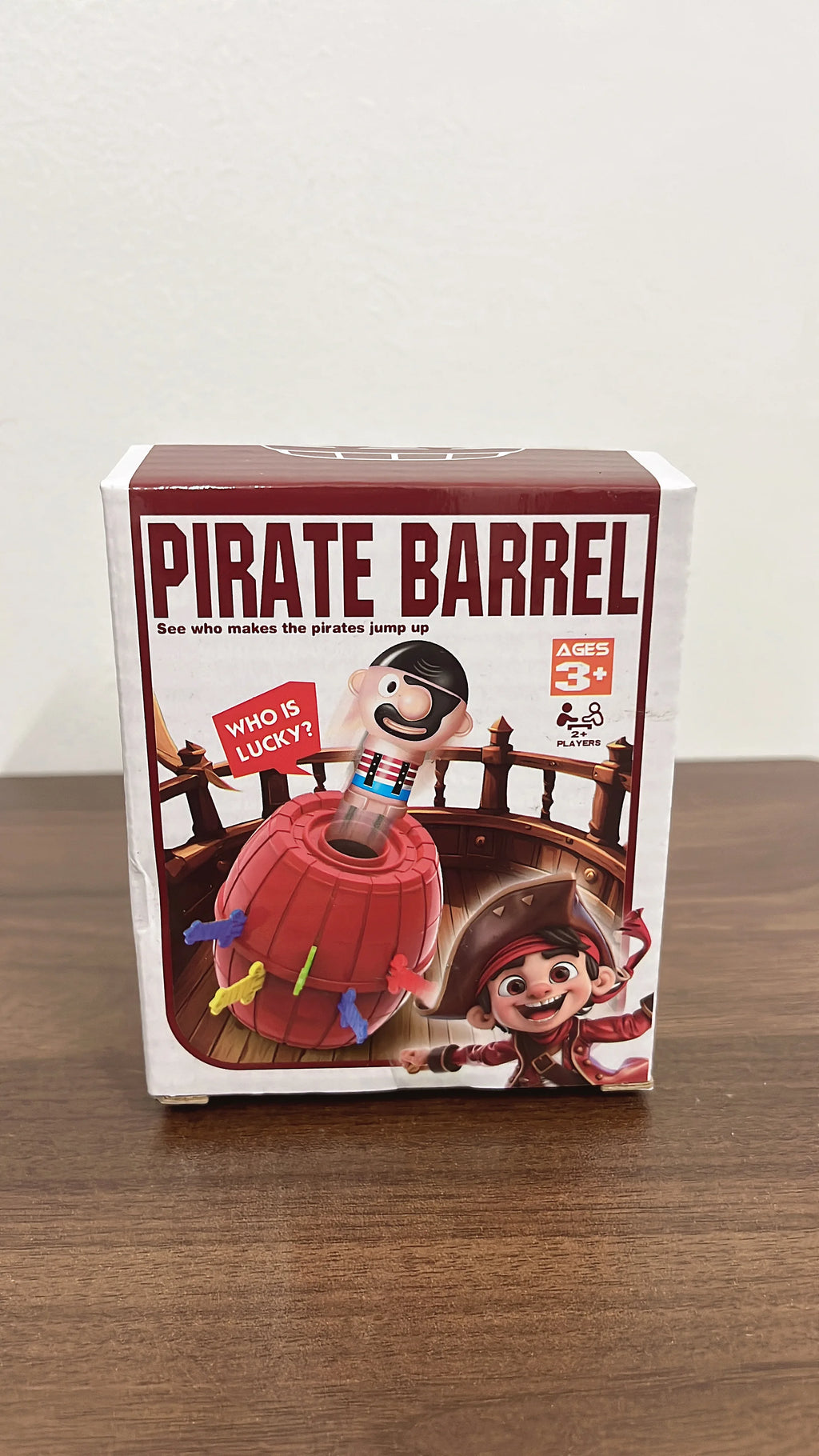 Prank Pirate Bucket with Sword, Shark Attack Bucket, Finger-Biting Table Toy.