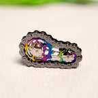 Rainbow Fidget Spinner Zinc Alloy Mechanical Bike Chain Gear Sprocket Flywheel Silent Hand Spinner Iridescent Colorful Stress