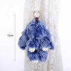 Pendant Plush Toy Bags Pendant Jewelry Ornament Fluffy Toy Doll Plush Bunny Keyring Plush Bunny Keychain Rabbit Fur Keychain