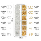 930pcs/Box Jewelry Findings Kits Open Jump Rings Lobster Clasps Hooks Pliers Tweezers for DIY Bracelet Necklace Jewelry Making