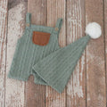 Newborn Photography Props Outfit Hat Baby Romper Bodysuits Outfit Shooting Baby Photo Props Clothing Accessories