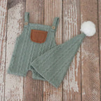 Newborn Photography Props Outfit Hat Baby Romper Bodysuits Outfit Shooting Baby Photo Props Clothing Accessories