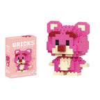 Disney 214 style Winnie LinaBell StellaLou Building Blocks Princess Cartoon Figrues Bricks Children's Assembly Toys Model Gift