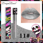 Waterproof and Easy To Color Halloween Makeup Sexy Red Vampire Liquid Lipstick Matte White Black Lip Gloss Facial Body Painting