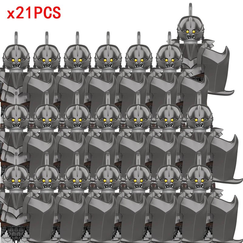 Medieval Movie Knights Building Blocks toys Lord Ring Figure Bricks Toy Christmas birthday gifts
