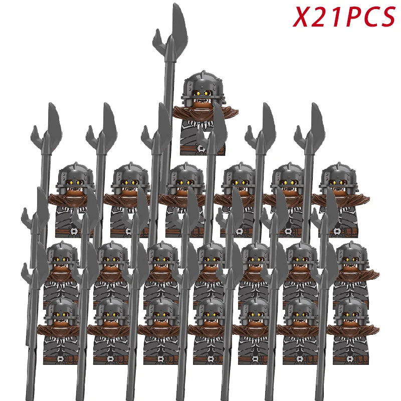 Medieval Movie Knights Building Blocks toys Lord Ring Figure Bricks Toy Christmas birthday gifts