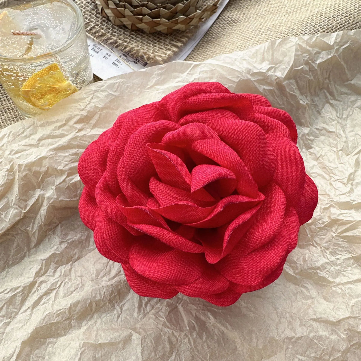 1/2/6pcs Stereoscopic Rose Flower Hair Clip Fpr Women Elegant Back of The Head Hair Shark Clip Fashionable Girl Hair Accessories