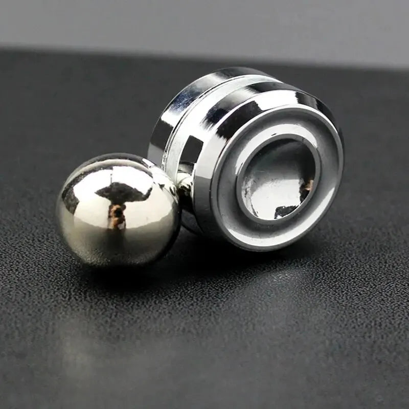 Adult Desktop Stress Relief Metal Fidget Toy Decompression Hypnosis Rotary Gyro Fingertip Toy Kinetic Round Spinner Kids Gift