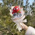 Amine Super Hero Spider-Man Stuffed Plush Dolls Creative Handmade Bouquets for Boys Graduation Christmas Birthday Gifts