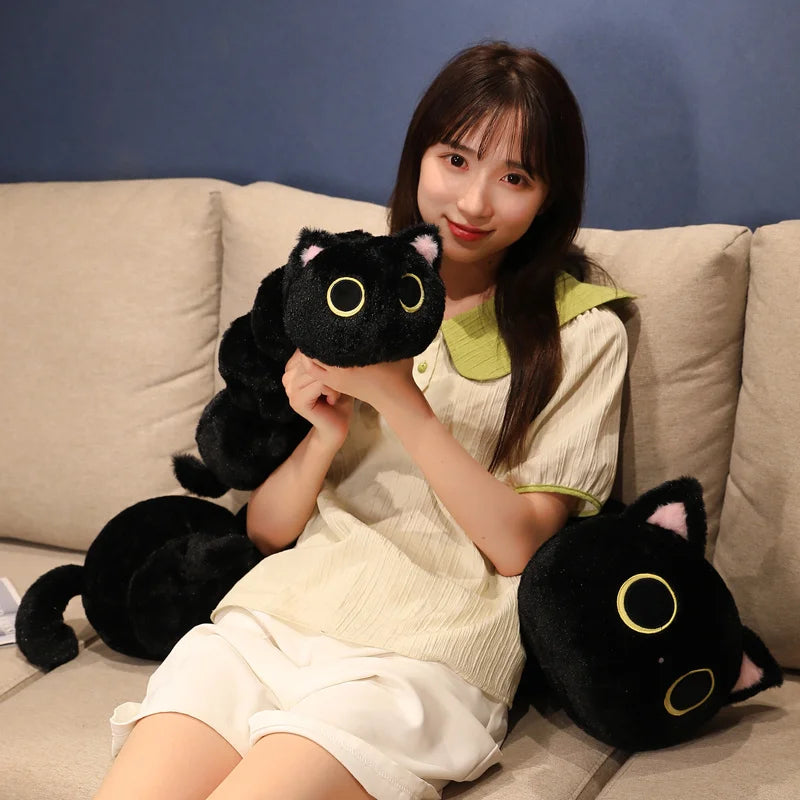 50/80/130CM Creative Cat Caterpillar Plush Toys Stuffed Soft Animal Long Pillow Funny Bed Cushion for Children Gift