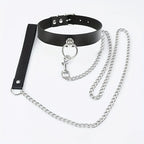 Gothic Punk Pu Leather Choker With O-Ring - Adjustable Collar Necklace For Women, Perfect For Halloween & Everyday Wear