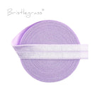 BRISTLEGRASS 2 5 10 Yard 5/8" 15mm Solid FOE Shiny Fold Over Elastic Spandex Satin Band Hair Tie Headband Dress Sewing Lace Trim