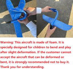 50CM Big Foam Plane Glider Hand Throw Airplane Light Inertial EPP Bubble Planes Outdoor Launch Toys for Boys Gift