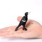 Simulation Bird Animal Kingfisher Robin Magpie Pigeon Hummingbird Model Action Figure Garden Decoration Miniature Figurines Toys