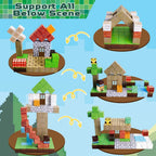 New Magnetic Building Blocks Mine World Magnetic Cozy Forest Cabin Construction Brick Cube STEM Boy Girl Children Toy Set Gift