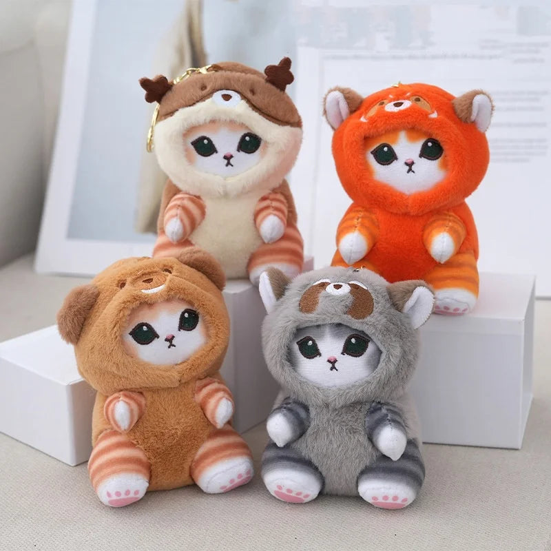 Cattoon Amine Anime Mofusand  Plush Doll Toys Stuffed Animals Keychain Bag Small Pendant Hangings Christmas Birthday Gifts