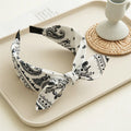 Fashion Paisley Bandana Headband for Women Top Knotted Bow Hairbands Cute Rabbit Ear Turban Headwrap Hair Band Girls Accessories