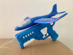 Glowing & Non-Glow Foam Catapult Plane,  Outdoor Shooting Toy Gun, Rotating Boomerang Flying Aircraft Model