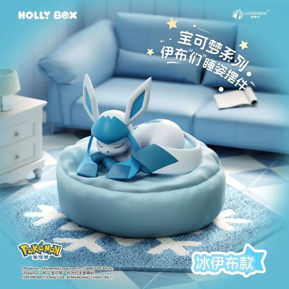 Genuine Product Pokémon Sleeping posture model ornament Serie Anime Action Figure Sylveon Umbreon Charmander Model Doll Toy Gift