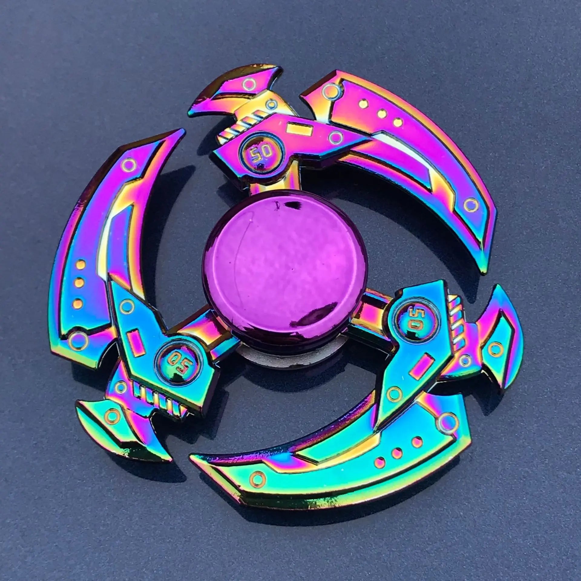 New Metal Rainbow Fidget Spinner Gradient Color R188 Mute Bearing EDC Hand Spinner Fingertip Gyro Anti-Anxiety Adult Toys Gifts