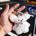 Plush Toys Doll Keychain Kawaii Pochacco Anime Pendant Cute Children Toy Gifts Keychains Keyring Plushie Birthday Girls