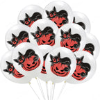 Halloween Balloons 12 Inch Black Orange White Pink Latex Balloon for Halloween Holiday Events Party Favors Supplies Decoration