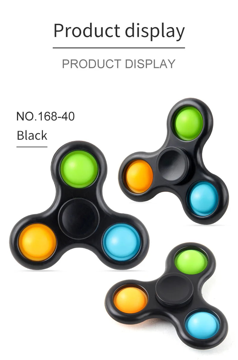 New Fidget Spinner Toys Hand Fingertip Multi-color Spnining Top Stress Relief Decompression Adults Toy Gifts for Boys Girls