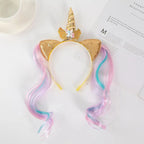Unicorn Birthday Girl Headband Baby Shower Party Cute Kids Hair Hoop Hairbands Accessories Unicorn Birthday Party Decor Headwear