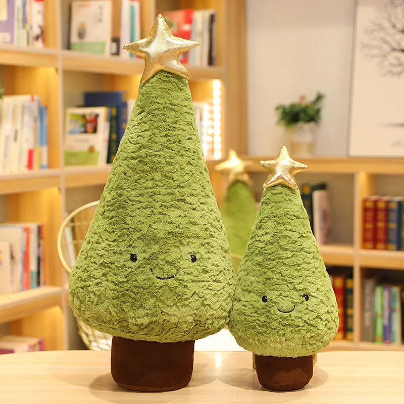 1Pc 29-90CM Simulation Christmas Tree Plush Toys Cute Evergreen Plush Pillow Dolls Wishing Trees Stuffed for Christmas Dress Up