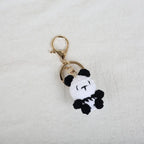 Mini Animal Doll Series Crochet Keychain Knitted Small Rabbit Doll Keyrings Mini Puppy Cute Keychain Wholesale Custom Accessory